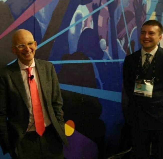 Martynas Šaikus su Seth Godin